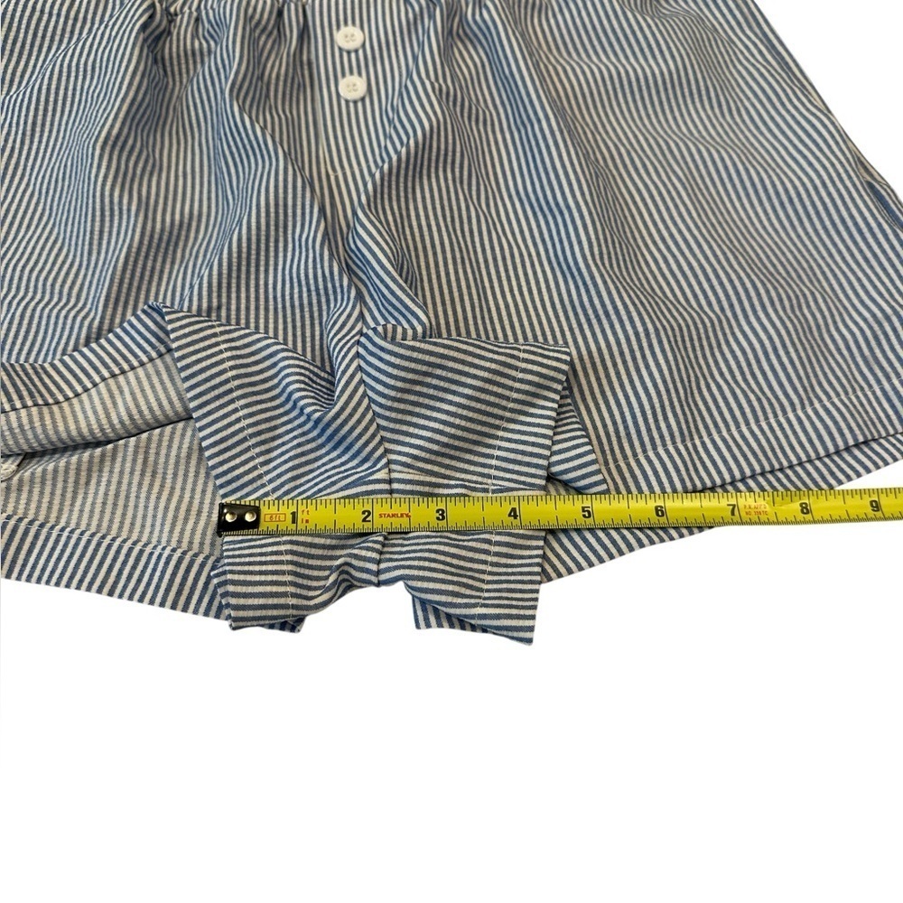 BTFMB Blue and White Striped Women’s Casual Flowy Boxer Shorts Small - Picture 4 of 8